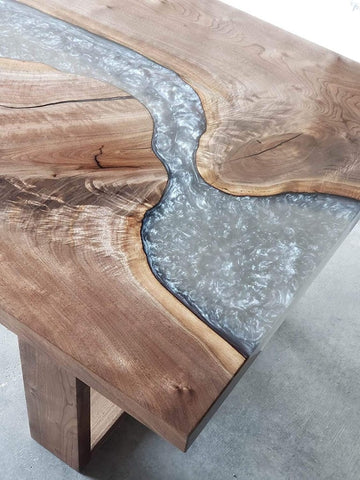 Personalized LARGE EPOXY TABLE, Resin Dining Table For 2 , 4 , 6, 8 River Dining Table Top, Wood Epoxy Coffee Table Top, Living Room Table Top - resinhomefurniture