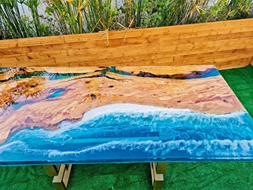 Personalized Large EPOXY Table, Resin Dining Table for 2, 4, 6, 8 River Dining Table Top,Coffee Table Top, Living Room Table - resinhomefurniture