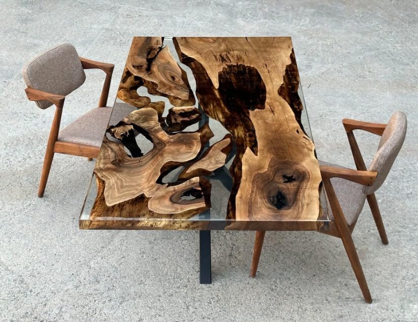 personalized - solid - wood - transparent - resin - dining - table - coffee - table - console - table - patio - table - living - room - table - end - table - side - table - bar - counter - table - home - decor - resinhomefurniture