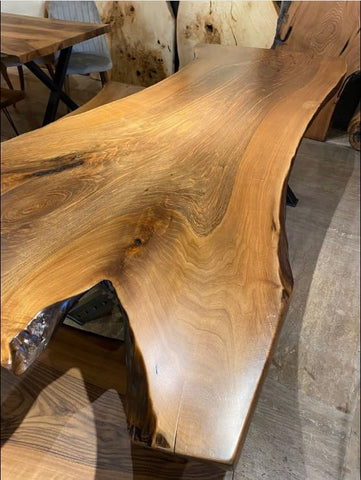 Pinnacle Acacia Wood Live Edge Dining Room Table Kitchen Table Coffee Table Living Room Table Conference Table Counter Table Patio Table End/Side Table - resinhomefurniture