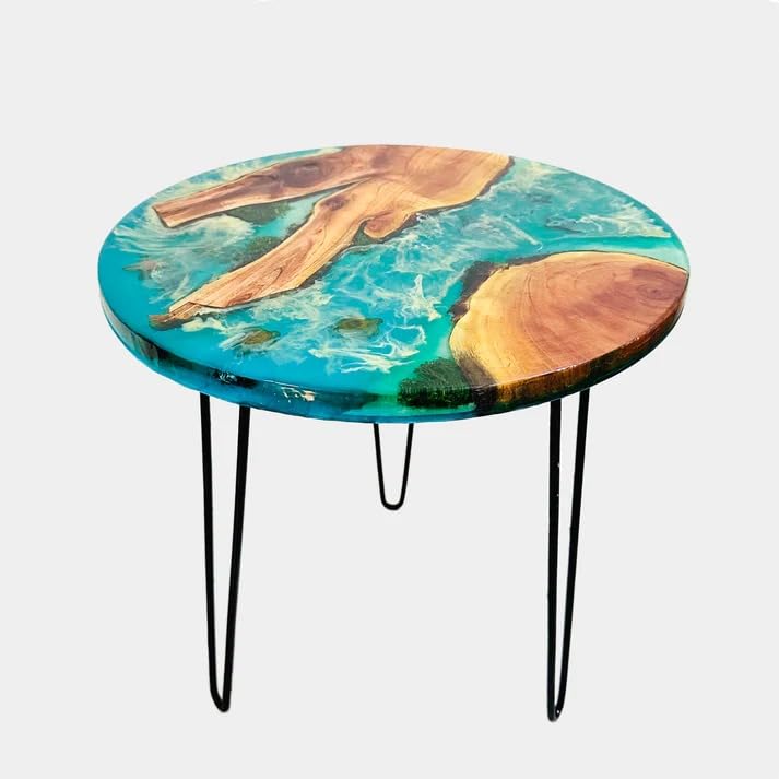 Premium Seashore Look Epoxy Resin Coffee Table Patio Table Console Table Side Table End Table Centre Table Kitchen Table Office Table Living Room Table Home Décor - resinhomefurniture