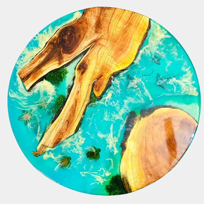 Premium Seashore Look Epoxy Resin Coffee Table Patio Table Console Table Side Table End Table Centre Table Kitchen Table Office Table Living Room Table Home Décor - resinhomefurniture