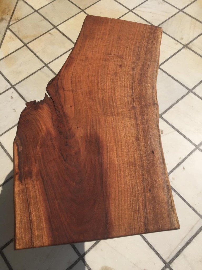 Rustic Modern Live Edge Dining Table Coffee Table Kitchen Table Living Room Table Poker Table Bar Counter Table Conference Table End Table Console Table (43 x 22 Inches) - resinhomefurniture