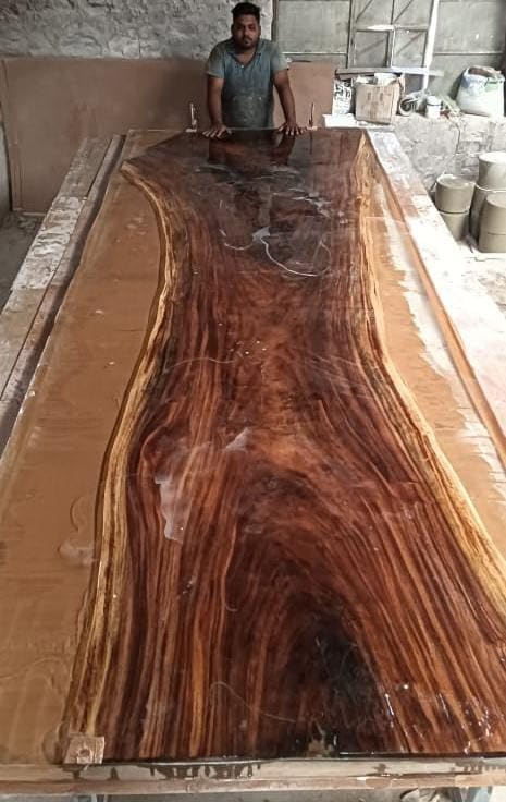 rustic - natural - wood - crystal - clear - river - epoxy - resin - dining - table - live - edge - table - conference - table - console - table - hallway - table - kitchen - table - patio - table - end - table - resinhomefurniture