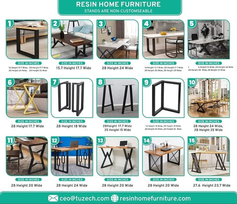 rustic - natural - wood - crystal - clear - river - epoxy - resin - dining - table - live - edge - table - conference - table - console - table - hallway - table - kitchen - table - patio - table - end - table - resinhomefurniture