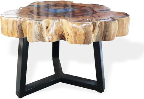 Special Unique Blue Center Resin Coffee Table Resin Dining Table Console Table Bar Counter Table End/Side Table Kitchen Table Patio Table Living Room Table Home Décor - resinhomefurniture