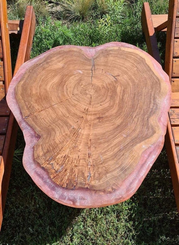 Tuzech Epoxy Table Fully Customised Thick Resin River Table Indoor Outdoor Coffee Table Top Wooden Dining Table (32X29 Inches) - resinhomefurniture