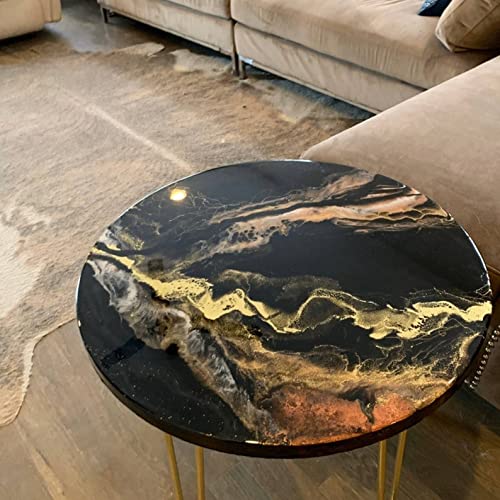 Tuzech Epoxy Table Fully Customized Thick Resin River Table Indoor Outdoor Coffee Table Top - resinhomefurniture