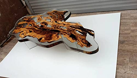 Tuzech Epoxy Table Top Fully Customized Thick Resin River Table Indoor Outdoor Coffee Table Top - resinhomefurniture