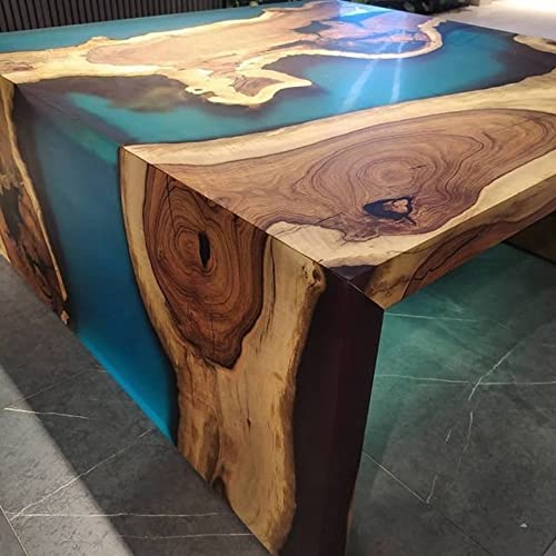 Tuzech Epoxy Table Top Fully Customized Thick Resin River Table Indoor Outdoor Wooden Coffee Table Top - resinhomefurniture