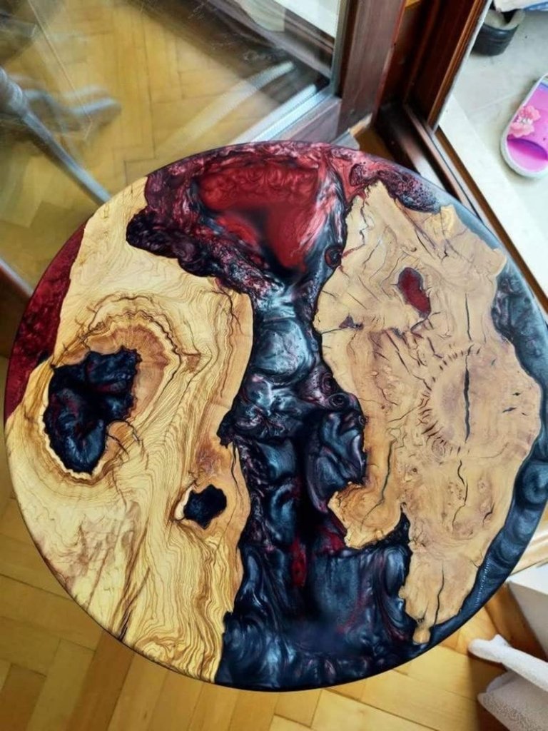 Tuzech Epoxy Table Top Fully Customized Thick Resin River Table Indoor Outdoor Wooden Coffee Table Top - resinhomefurniture