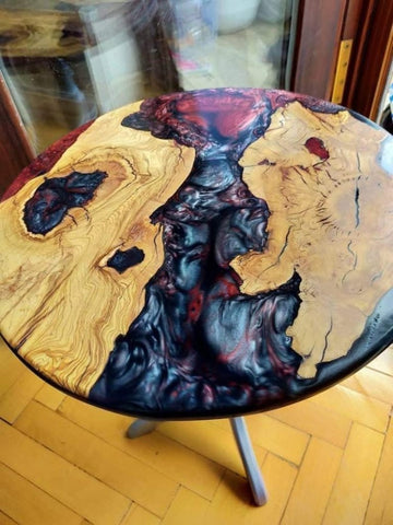 Tuzech Epoxy Table Top Fully Customized Thick Resin River Table Indoor Outdoor Wooden Coffee Table Top - resinhomefurniture