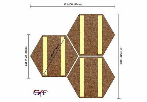 TUZECH Floral Flower and Leaf Ensemble in Cone Pot 3 Piece Self adheshive Painting Wall Decor/Wall Hanging For Home Decoration/Office/Bedroom - resinhomefurniture