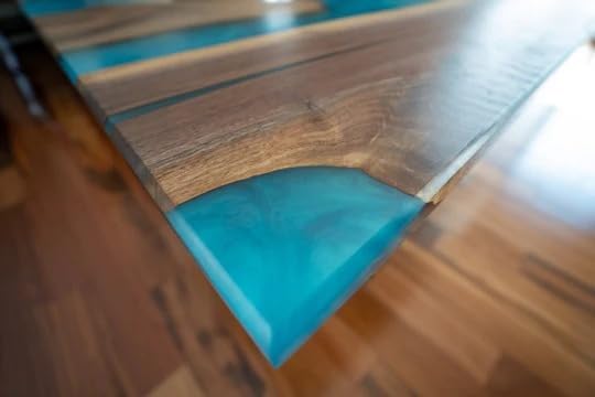 TUZECH Incredible Double River Epoxy Resin Dining Table Coffee Table Living Room Table Console Table Patio Table Conference Table Kitchen Table Bar Counter Table Home Décor - resinhomefurniture