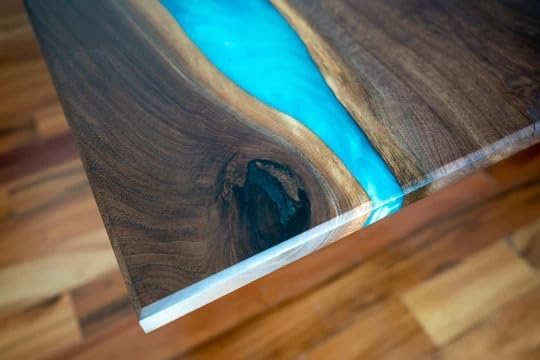 TUZECH Incredible Double River Epoxy Resin Dining Table Coffee Table Living Room Table Console Table Patio Table Conference Table Kitchen Table Bar Counter Table Home Décor - resinhomefurniture