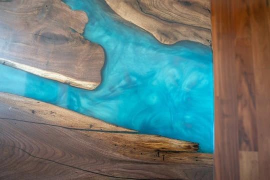 TUZECH Incredible Double River Epoxy Resin Dining Table Coffee Table Living Room Table Console Table Patio Table Conference Table Kitchen Table Bar Counter Table Home Décor - resinhomefurniture