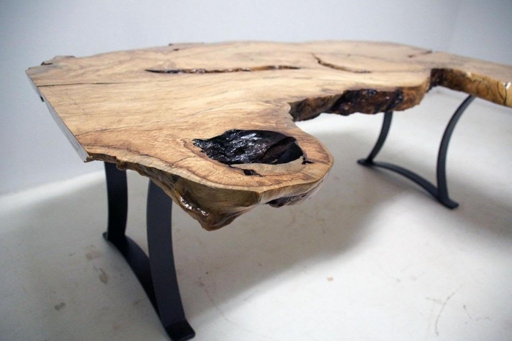TUZECH Large Indoor Unique Live Edge Wooden Table Resin Dining Table Epoxy Coffee Table Living Room Table Side Table Epoxy Table Top Home Décor Bar Counter - resinhomefurniture