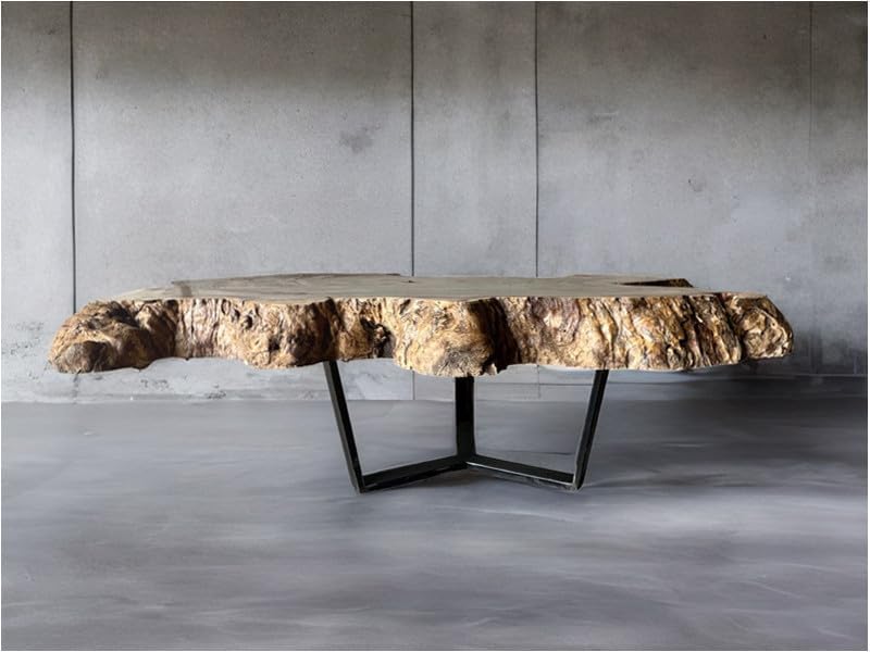 TUZECH Natural Classic Acacia Wood Round Coffee Table Wooden Table Side/End Table Living Room Table for 2, 4, 6, 8 Resin Console Table Epoxy Table Patio Table Home Decor - resinhomefurniture