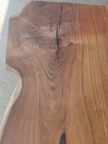 TUZECH Personalized Classic Wooden Live Edge Table Top Solid Wood Dining Table Rustic Living Room Table Epoxy Table Bar Counter Home Décor Conference Table (47 x 23 Inches) - resinhomefurniture