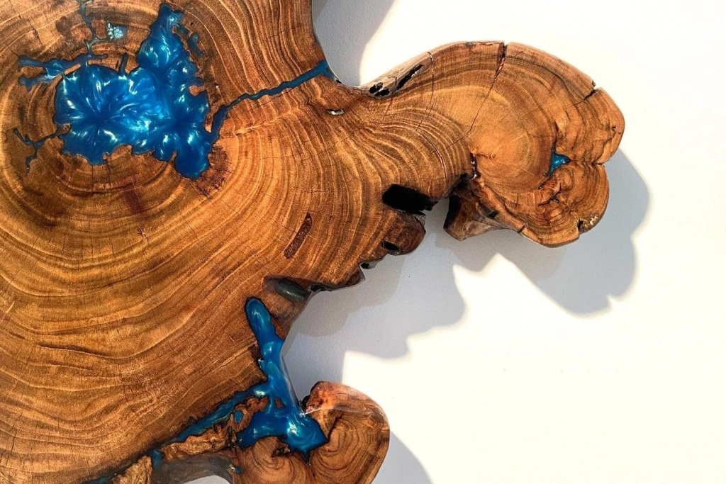 TUZECH Unique Live Edge Indoor Coffee Table Epoxy Resin Coffee Table Living Room Table Epoxy Table Top Side/End Table Home Décor Patio Table Wall Art - resinhomefurniture