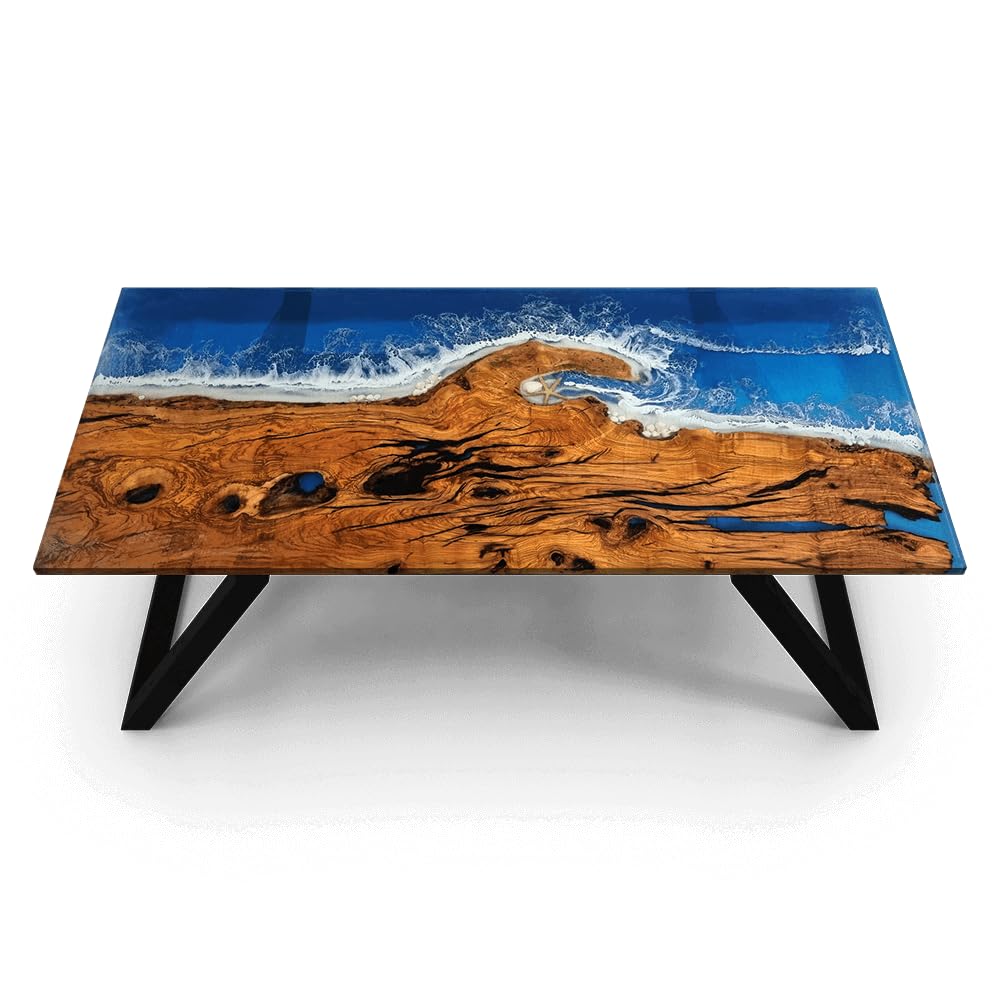 unique - deep - blue - star - and - shell - sea - look - coastal - table - top - dining - table - living - room - stones - table - for - 2 - 4 - 6 - 8 - coffee - table - side - end - table - patio - table - walnut - table - resinhomefurniture