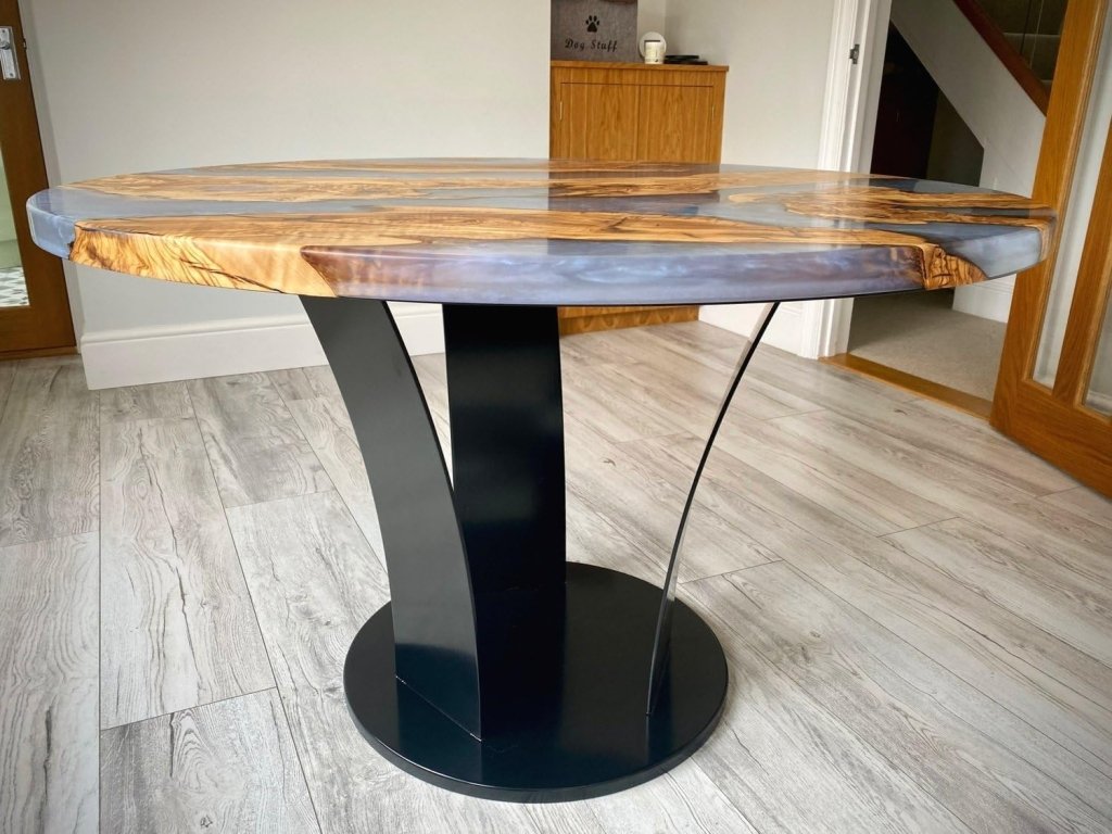 unique - gray - resin - round - table - top - multi - gray - river - look - coffee - table - resin - table - luxury - table - walnut - table - wooden - resin - table - resinhomefurniture