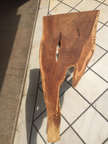 Unique Pattern Live Edge Dining Table Kitchen Table Conference Table Patio Table bar Counter Table Coffee Table Living Room Table Console Table End/Side Table (43 x 21 Inches) - resinhomefurniture